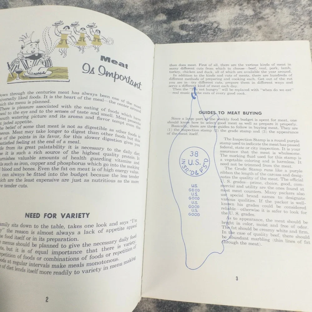 Vtg Cutco Cook Book World's Finest Cutlery Retro Mid-Century Kitchen 1950s
